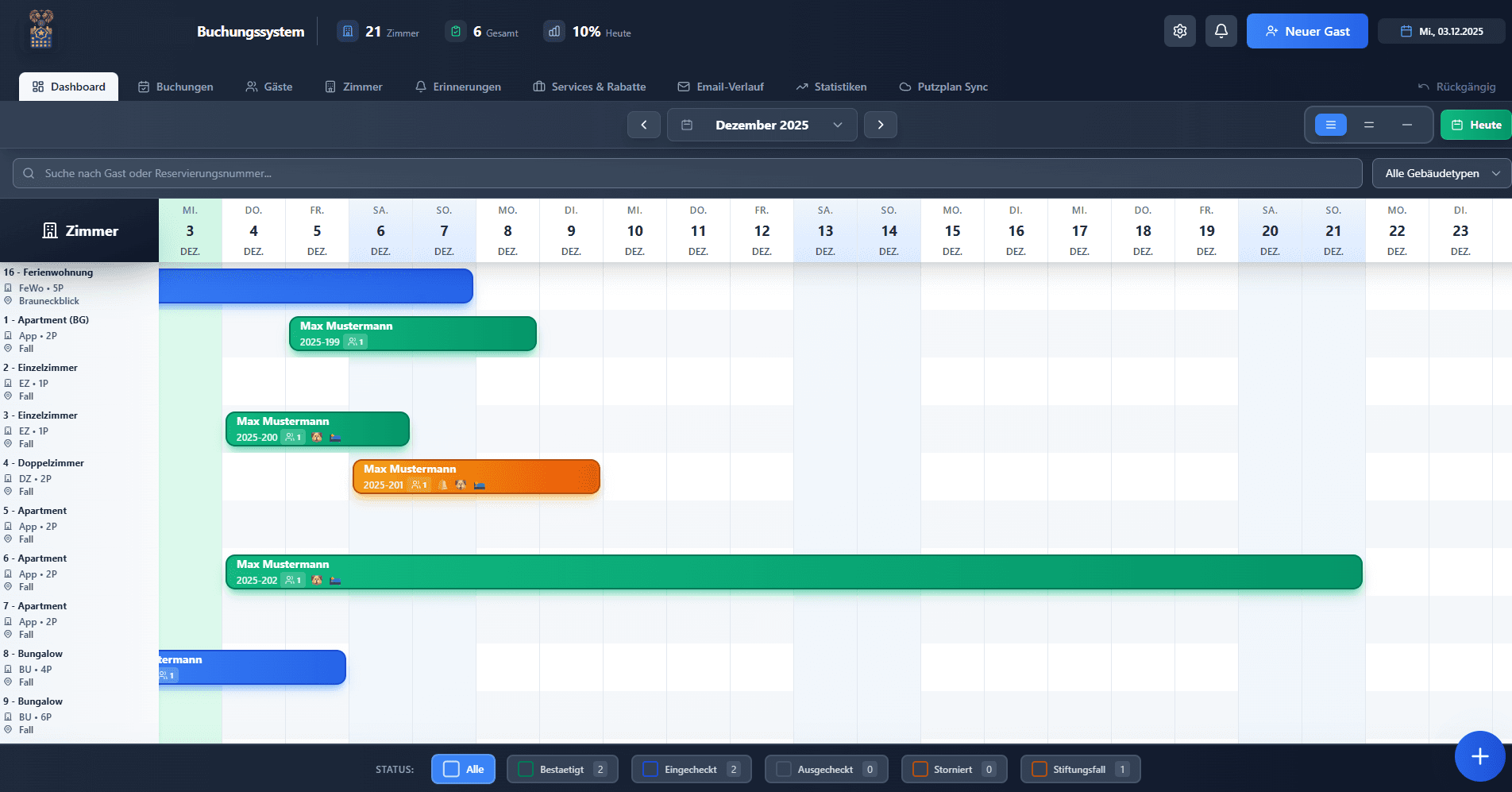 Hotel-Buchungssoftware